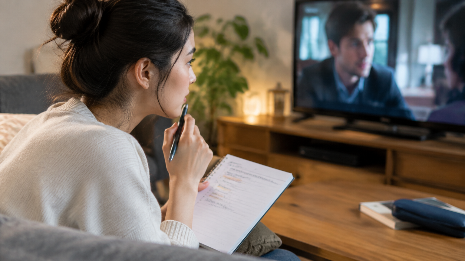 ドラマで調べた英単語が覚えられないときは、3語だけ残す